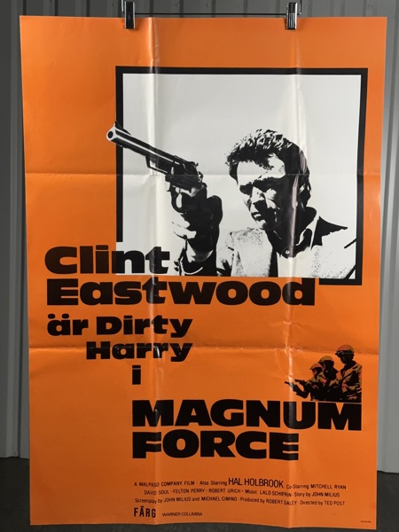 Filmaffisch, Dirty Harry, Clint Eastwood 1971