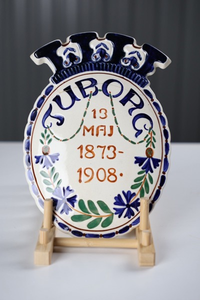 Skylt Tuborg 1873-1908 Aluminia.